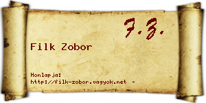Filk Zobor névjegykártya